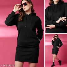Cll Long Black Cap Hoodie
